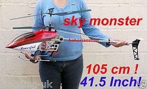Super Size 8005 Radio Controlled RC Helicopter 3.5 Ch. Gryo UK  