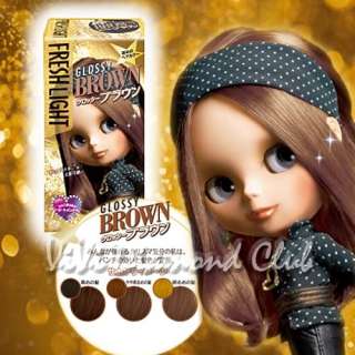 FRESH LIGHT Japan Blythe Doll Hair Color GLOSSY BROWN  