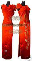 Chinese clothing cheongsam dress gown qipao 550369 red offer custom 