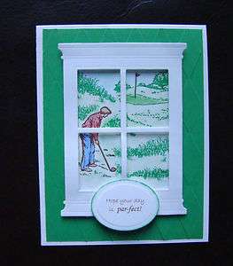   Masculine Handmade Golf Card for Male Birthday, All Occasion, Father
