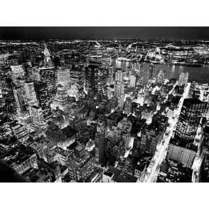  Empire State Building, East View Poster Print