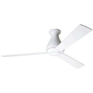   52 Modern Fan Altus Gloss White Hugger Ceiling Fan: Home Improvement