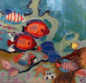Nautical Sea Fish Tropical Tile Art Trivet Wall 6x6 A+  