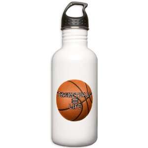    Stainless Water Bottle 1.0L Basketball Equals Life 