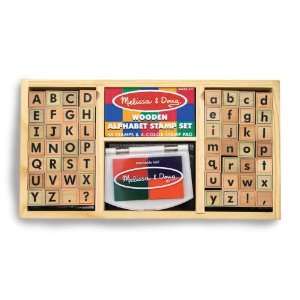  Melissa & Doug Deluxe Alphabet Stamp Set: Toys & Games