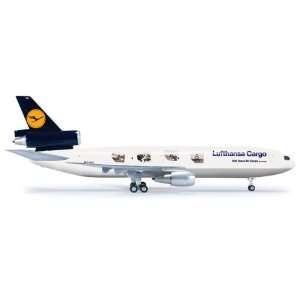   Herpa Lufthansa Cargo MD 11F 100 Years Air Cargo Livery Toys & Games