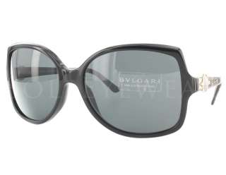 NEW Bvlgari BV 8075 501/87 Bulgari Black Fantasy / Grey Sunglasses 