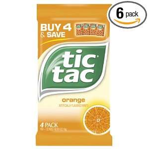 Tic Tac Orange, 4 Ounce MulitPacks (Pack Grocery & Gourmet Food