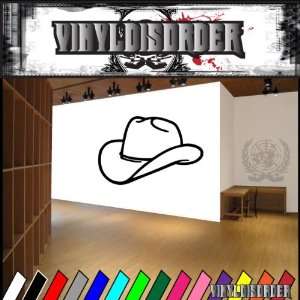  Western Cowboy Hat NS003 Vinyl Decal Wall Art Sticker 