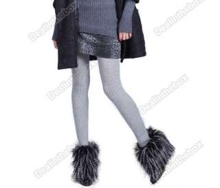   of 15CM Women Faux Fur Lower Leg Shoes Ankle Warmer Boot Sleeves Cover