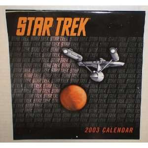  Star Trek the Original Series Wall Calendar 2003