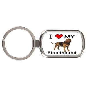  I Love My Bloodhound Key Chain