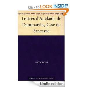 Lettres dAdélaïde de Dammartin, Csse de Sancerre (French Edition 