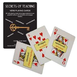    Secrets Of Teaching SOT1119 Verb Playing Cards Toys & Games