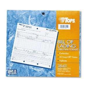 TOPS® Bill of Lading w/o Hazardous Info, 8 1/2 x 7 