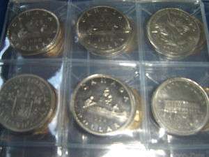 Complete Set of Canada Dollars Coins (1968 10) 46 Coins  