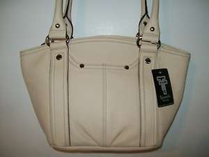 NWT Authentic Genuine Tignanello Pebble Leather Tote  purse shoulder 