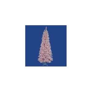   LED Flocked Cupcake Pink Spruce Slim Christmas Tree: Home & Kitchen