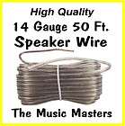 NEW! 50 ft 24 Ga Clear Speaker Wire 25ft 24 Gauge AWG  