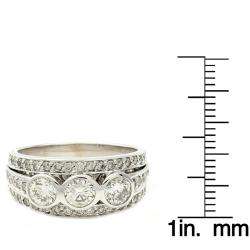   TDW Diamond 3 stone Anniversary Ring (H I, I1)(Size 7)  Overstock