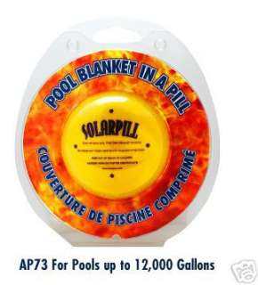 SolarPill Swimming Pool Solar Blanket in a Pill AP73  