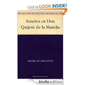Sonetos en Don Quijote de la Mancha (Spanish Edition) Miguel de 
