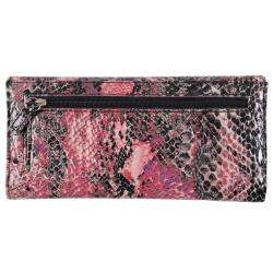 Kenneth Cole Reaction Womens Snake Print Slim Clutch  