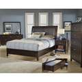 Lucca Chocolate California King size Storage Bed  