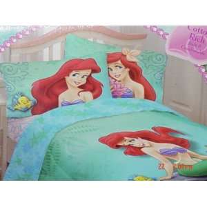   Princess Ariel the Little Mermaid 4 piece Full Sheet Set: Home