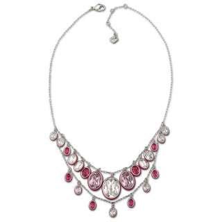 300 Signed Swarovski LASER pink necklace 1041009 NIB  