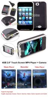 4GB 2.8 Touch Screen RMVB MP4 RMVB Player + Camera  
