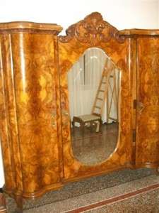 BEAUTIFUL ITALIAN CHIPPENDALE ANTIQUE ARMOIRE 11IT014A  