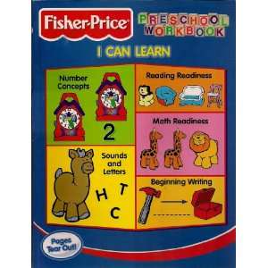  Fisher Price Preschool Workbook, I Can Learn 