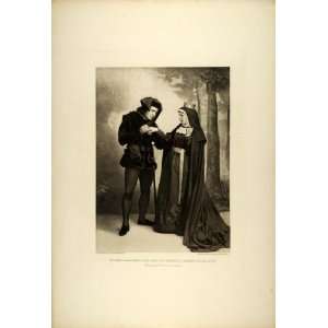 1887 Photogravure King Richard III Shakespeare Play Beatrice Cameron 