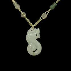 Jade Antique Dragon Necklace (China)  
