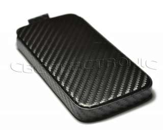 carbon fiber leather case pouch for apple iphone 4g 4s