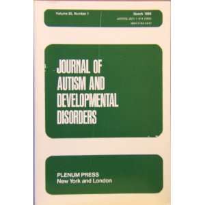  Journal of Autism and Developmental Disorders, March 1993 