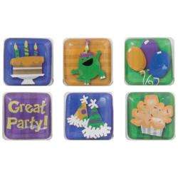 Karen Foster Great Party Chilly Cubes Epoxy Tiles (Pack of 6 