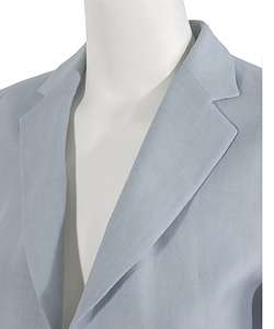 Giorgio Armani Womens Light Blue Linen Blazer  