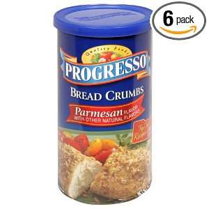 Progresso Breadcrumbs, Parmesan, 15 Ounce (Pack of 6)  