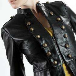 United Face Womens Lambskin Military Leather Jacket  Overstock