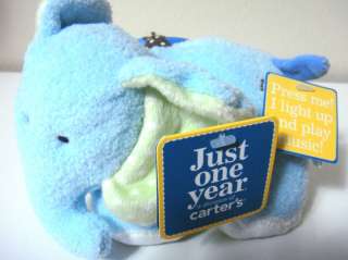 NWT JUST ONE YEAR CARTERS ELEPHANT PLUSH BABY TOY  