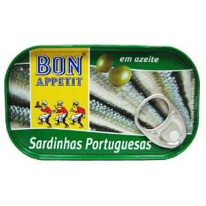 Bon Appetit Portuguese Sardines in Olive Oil 120 gram tin  