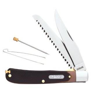   Old Timer Bearhead Trapper Knife 4 3/16 2 Blade Folding Knife: Sports