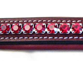   Crystal SIAM RUBY RED WINE Bling Browband MADE WITH SWAROVSKI ELEMENTS