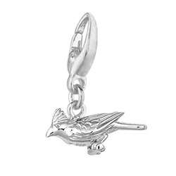 Sterling Silver Cardinal Charm  