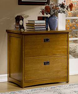 Mission Solid Oak 2 drawer Lateral File Cabinet  Overstock