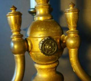 BRASS ELECTRIC CANDLE CHANDELIER  