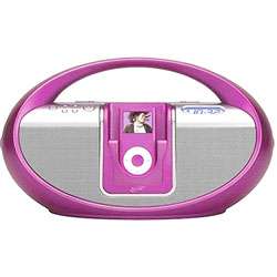 Pink iPod Clock Radio Boom Box Dock (Refurb)  Overstock