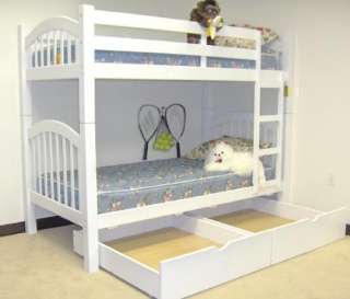 HEARTLAND TWIN MISSION WOOD BUNK BED KIDS w DRAWERS NEW  